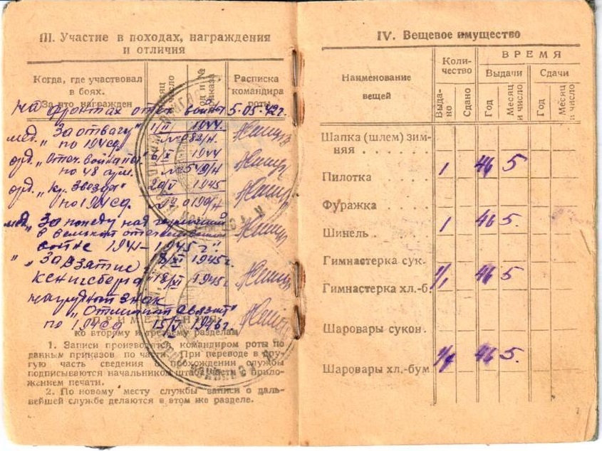 Красноармейская книжка